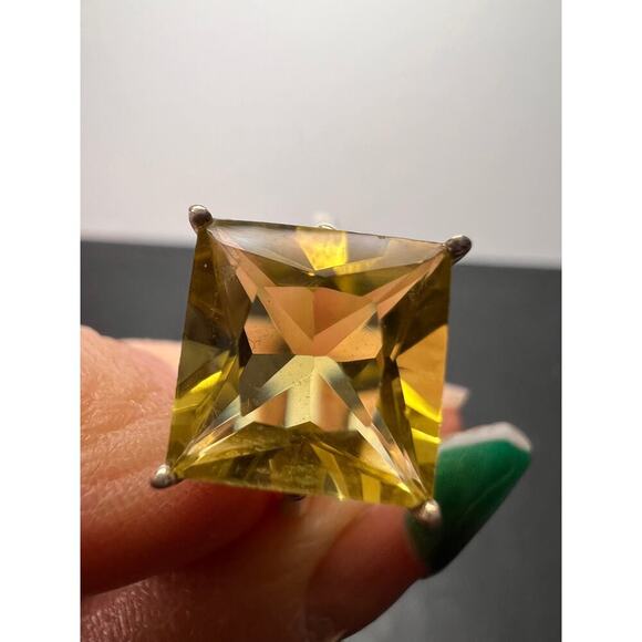 New with tag sterling silver lemon quartz ring size 7 - Picture 7 of 11
